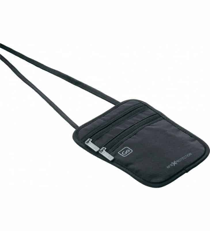 חגורת כסף ודרכון לצוואר Go Travel Rfid