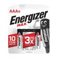 מארז 10 סוללות AAA אלקליין Energizer LR03