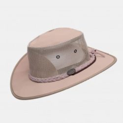 Barmah כובע קנבס בשילוב רשת