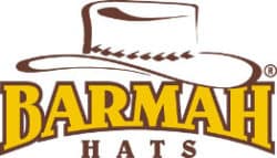Barmah  כובע רשת בשילוב עור זמש בצבע מוקה