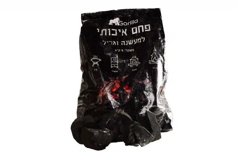 פחם גחלים פרימיום למעשנה וגריל 5 ק"ג
