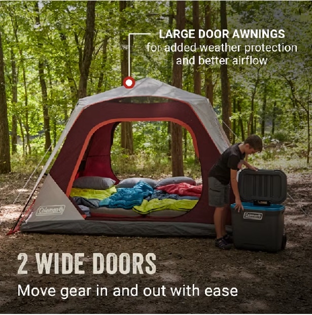 אוהל בן רגע 6 אנשים קולמן Coleman Sky Lodge אוהל בן רגע 6 אנשים קולמן Coleman Sky Lodge