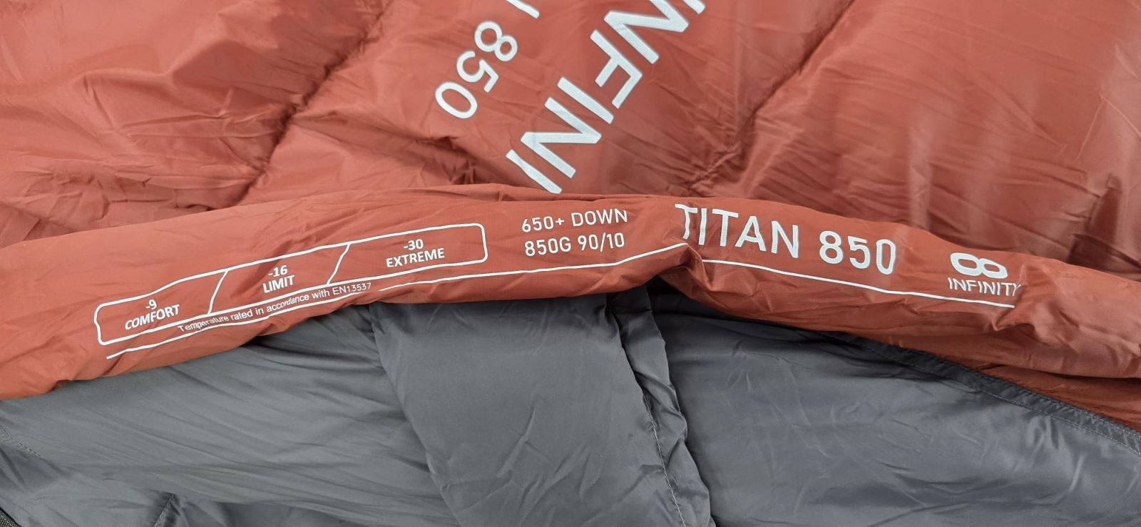 שק שינה פוך INFINITY TITAN 850-16c שק שינה פוך INFINITY TITAN 850-16c